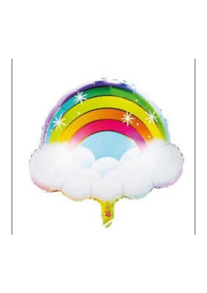 Gökkuşağı ve Bulut Folyo Balon