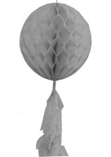 Süs Petek Modeli Püsküllü 25X85 cm Beyaz Pk:1