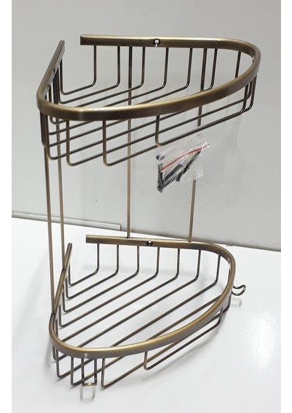 Banyo Antik 2'li Köşe Şampuanlık(Emin Aksesuar)