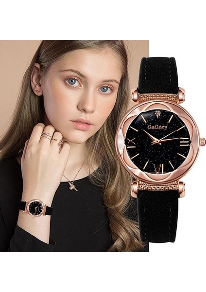 Kadın Kol Saati Rose Gold Lüks Moda Şık Bayan Kol Saati G4417S