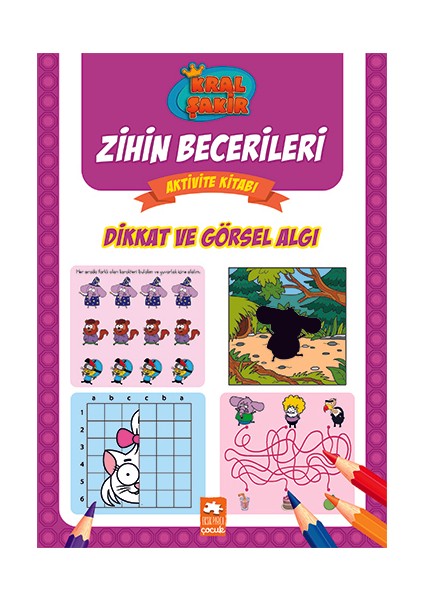 Kral Şakir Zihin Becerileri Aktivite Kitabı Dikkat ve Görsel Algı - Varol Yaşaroğlu