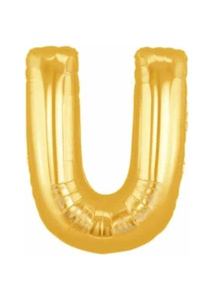 U Harf Folyo Balon Gold 100 cm (1 Metre)