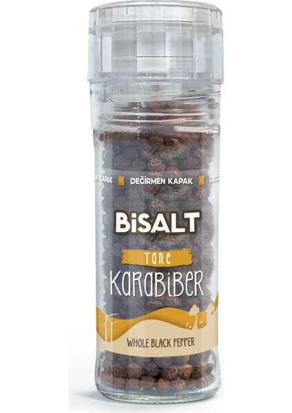 BİSALT Tane Karabiber Değirmen  45 gr