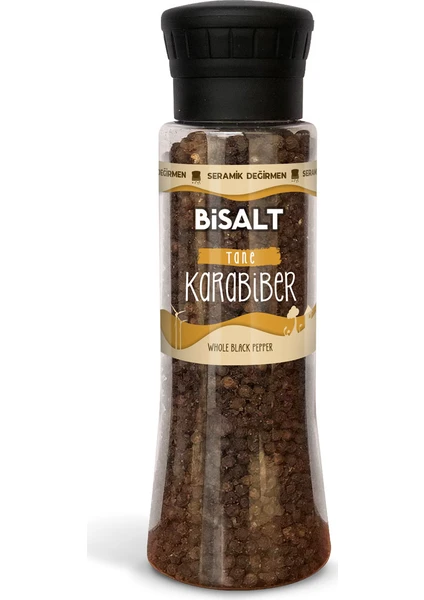 BİSALT Tane Karabiber Seramik Değirmen 170 g