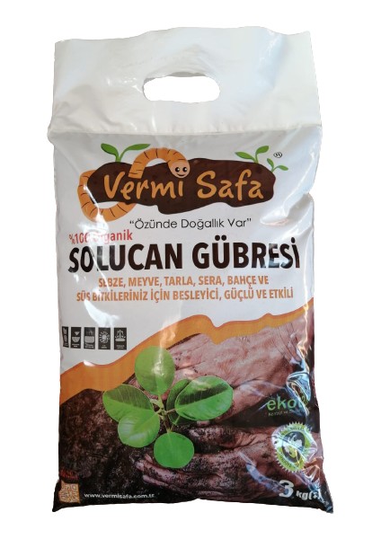 Organik Katı Solucan Gübresi 3 kg