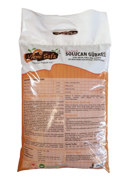 Organik Katı Solucan Gübresi 3 kg