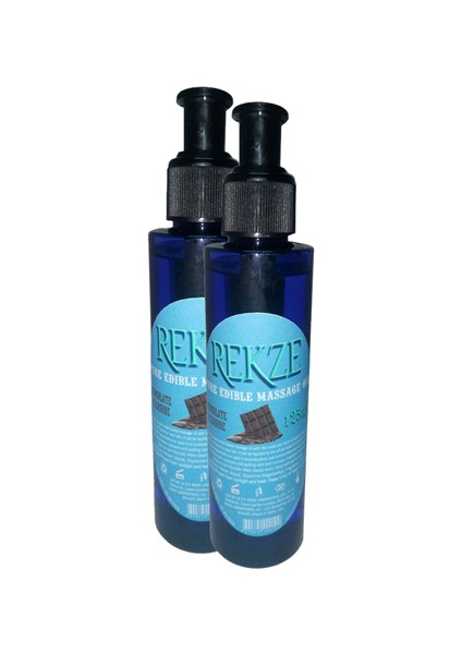 Rekze Erkeklere Kadınlara Özel Çikolata Aromalı Masaj Yağı Pure Edible Chocolate Flavor Massage Oil 125ML 2 Adet