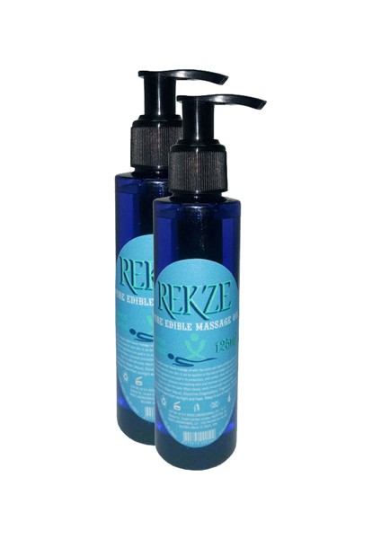 Rekze Erkeklere Kadınlara Özel Sade Yenilebilir Masaj Yağı Pure Edible Massage Oil 125ML 2 Adet
