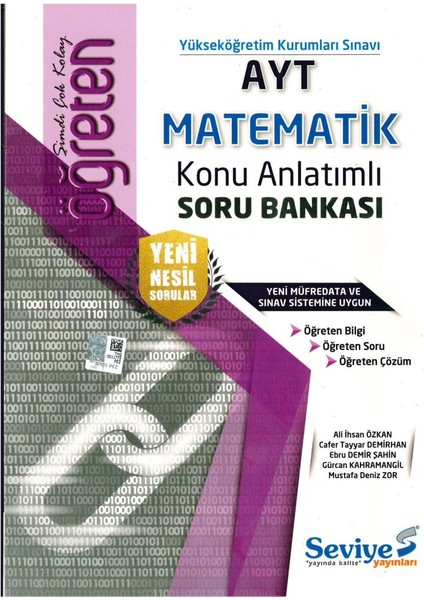 AYT Ögreten Matematik Soru Bankası Konu Anlatımlı