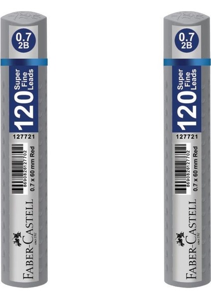 Grip Min 0.7 2b 60 mm 120'li Tüp Gümüş 2'li