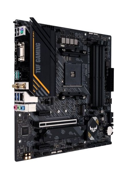 Tuf Gamıng B550M-E Wıfı Amd B550 Am4 DDR4 4800 Dp Hdmı Vga Çift M2 Usb3.2 Ax Wifi + Bt Aura Rgb Matx (Tuf Gamıng B550M-E Wıfı) Anakart