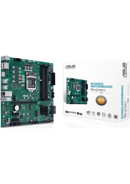 Pro Q570M-C/CSM Intel Q570 LGA1200 DDR4 3200 2xdp HDMI