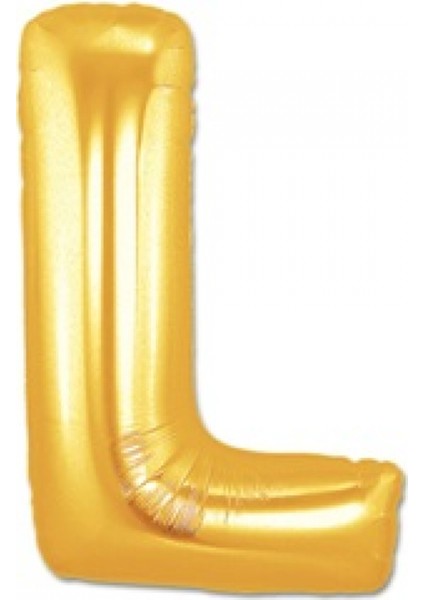 L Harf Folyo Balon Gold 100 cm (1 Metre)