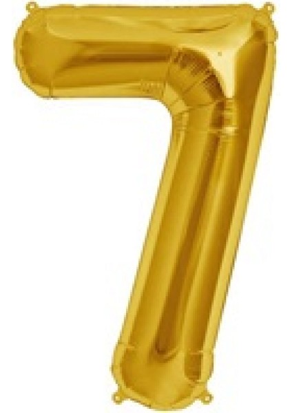 7 Rakam Folyo Balon Gold 100 cm (1 Metre)