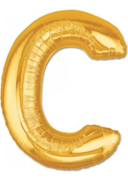 C Harf Folyo Balon Gold 100 cm (1 Metre)