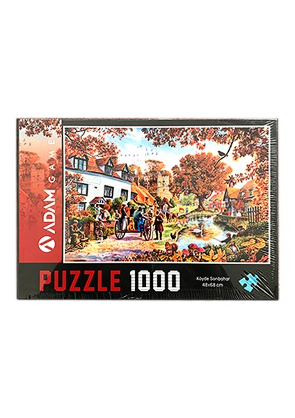 Köyde Sonbahar Puzzle 1000 Parça