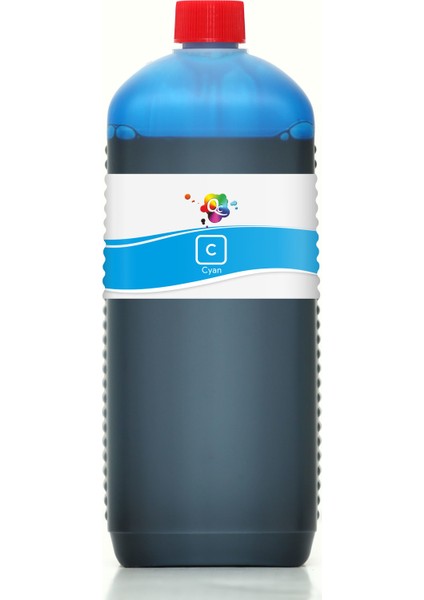 QC Lexmark X1005 Yazıcı Uyumlu Kartuş Mürekkebi PRO Serisi 1000ml C Dye-Mavi