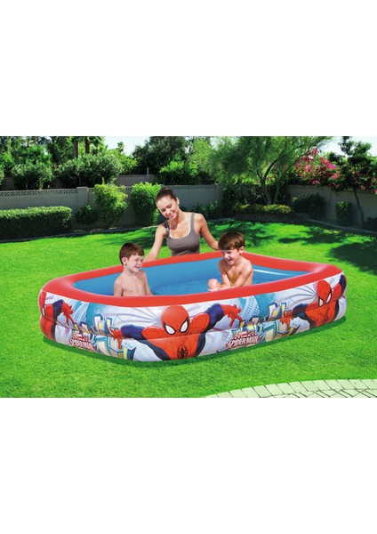 Pompalı Bestway 98011, Spiderman Temalı HAVUZ-201X150X51CM