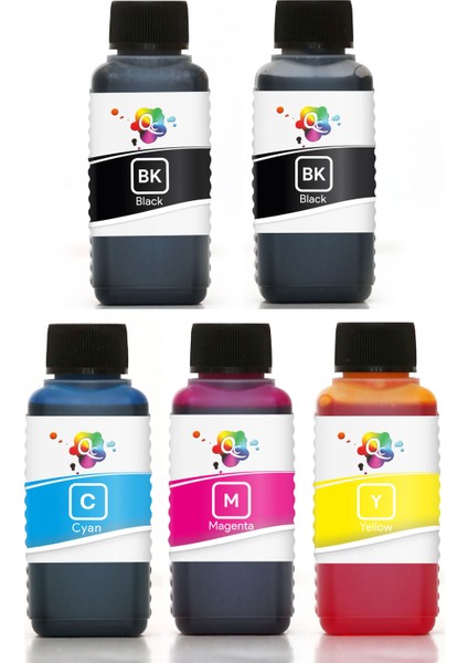 Canon Pgı 650 Clı 651 Kartuş Mürekkebi 5 Renk Pro Serisi 100ML Mürekkep Seti