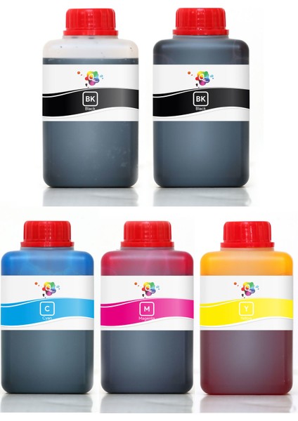 Canon Pgı 650 Clı 651 Kartuş Mürekkebi 5 Renk Pro Serisi 500ML Mürekkep Seti