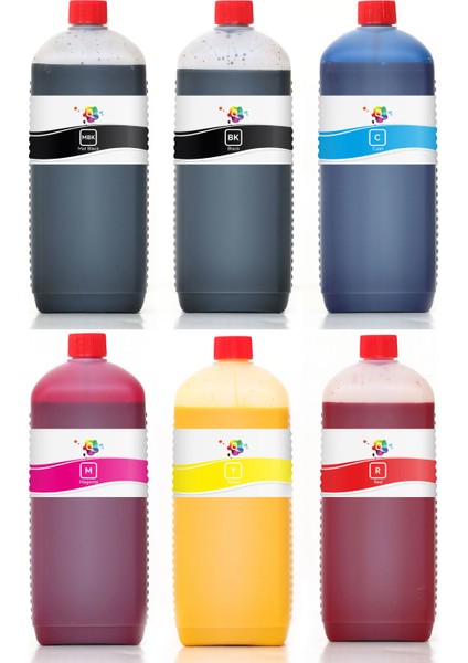 Canon Pfı 706 Kartuş Mürekkebi 6 Renk Pro Serisi 1000ML Mürekkep Seti