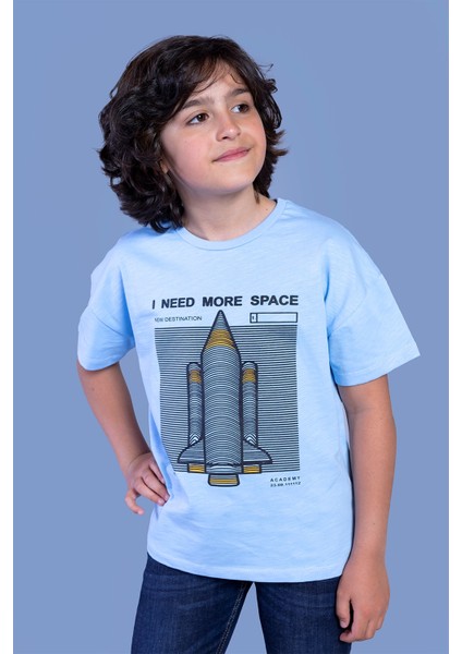 Toontoy Erkek Çocuk Kabartma Baskılı Tişört