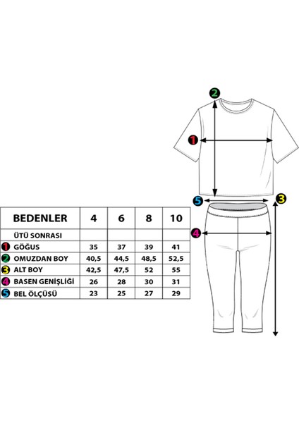 Toontoy Kız Çocuk Garnili Baskılı Taytlı Takım modelleri