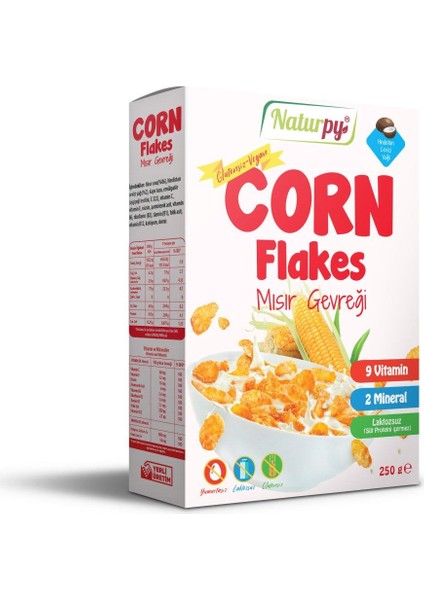 Naturpy glutensiz Corn Flakes Mısır Gevreği