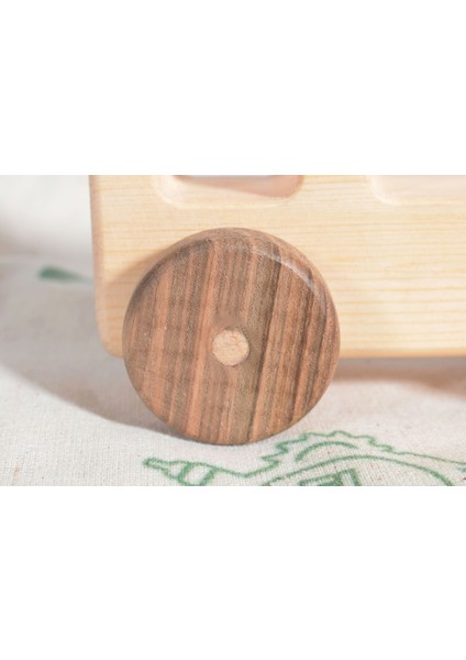 Dikdörtgen Geometrik Ahşap Oyuncak Araba - % 100 Doğal Ağaç fiyatları