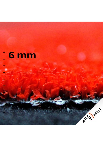 Argezemin Kırmızı Suni Çim Halı 7 mm 1,5 M x 10 M