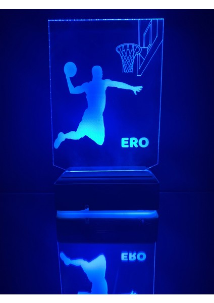 Kişiye Özel Basketbol Masaüstü 3D LED Lambaı fiyatları