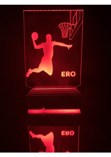 Kişiye Özel Basketbol Masaüstü 3D LED Lambaı modelleri