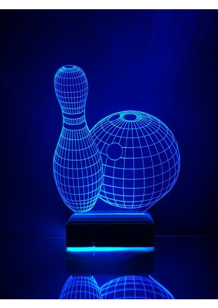 Bowlıng 3D 16 Renk Dekoratif Lamba fiyatları