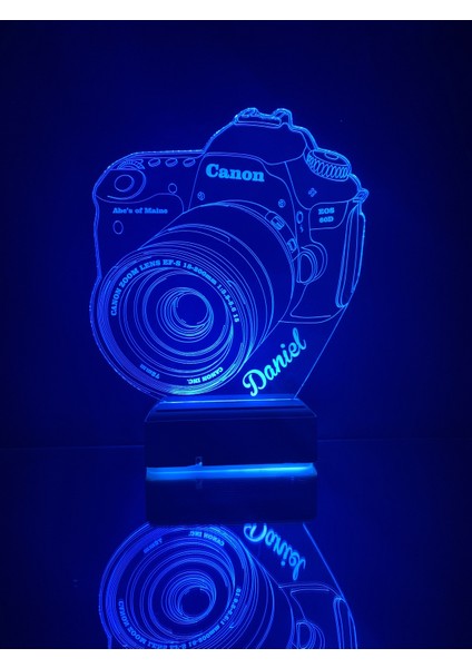 Kişiye Özel Canon Fotoğraf Makinesi 16 Renk Dekoratif Lamba modelleri