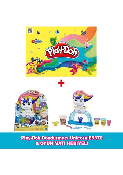 Playdoh Play-Doh Dondurmacı Unicorn E5376 Oyun Matı Hediyeli