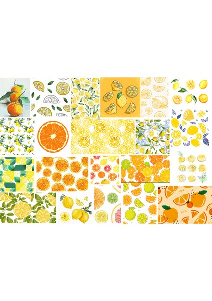 Limon Temalı Sticker (4x5 Cm)