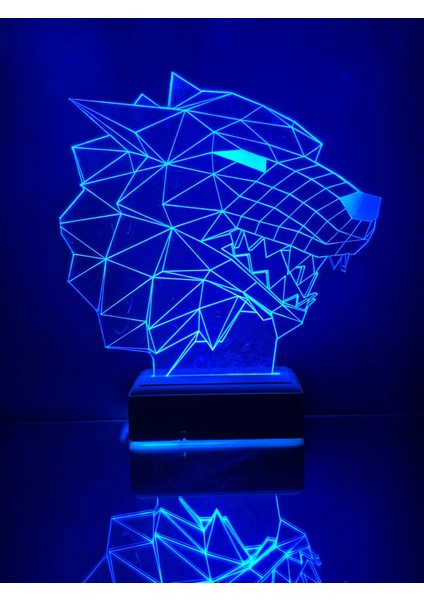 Kurt 3D 16 Renk Gece Lambası