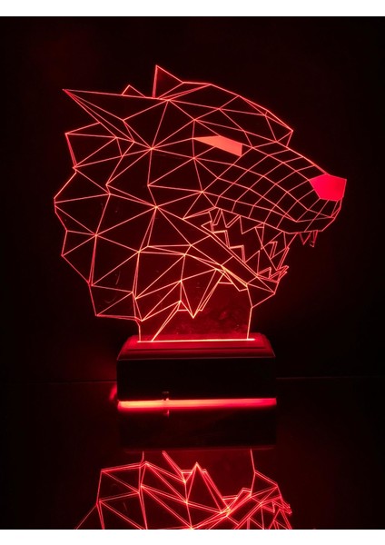 Kurt 3D 16 Renk Gece Lambası