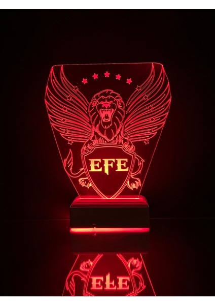 Kişiye Özel Kanatlı Aslan Hediyelik 3D LED Dekoratif Lamba modelleri