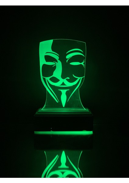 V For Vendetta 16 Renk Gece Lambası