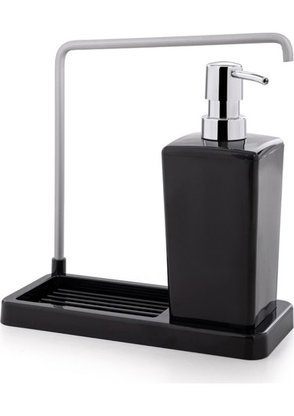 Luna Mutfak Sıvı Sabunluk-Siyah