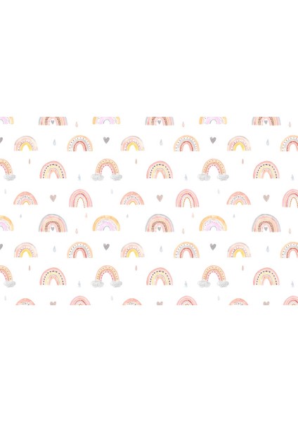 Soft Renk Gökkuşakları Çocuk Odası Duvar Kağıdı modelleri