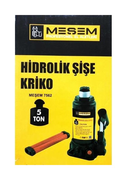 Hidrolik Şişe Kriko 5 Ton