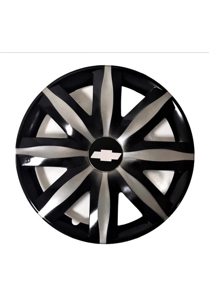 Chevrolet chevrolet Evanda 15'' Inç Gri - Siyah 4lü Set Jant Kapağı Çelik Jant Görünümlü