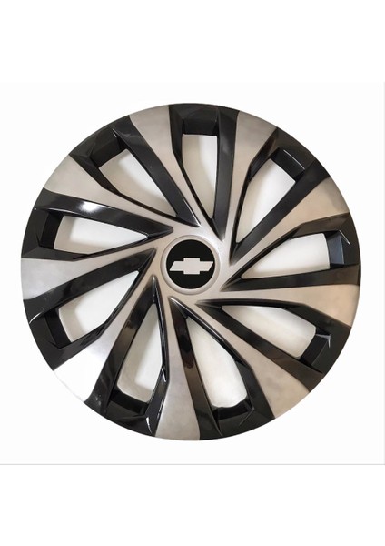 Chevrolet Kalos 14'' Inç Gri - Siyah 4lü Set Jant Kapağı Çelik Jant Görünümlü