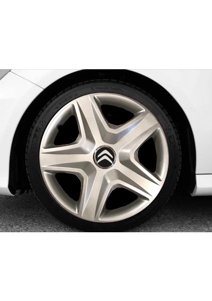 Citroen Citroen C4 15'' Inç Gri 4lü Set Jant Kapağı Çelik Jant Görünümlü