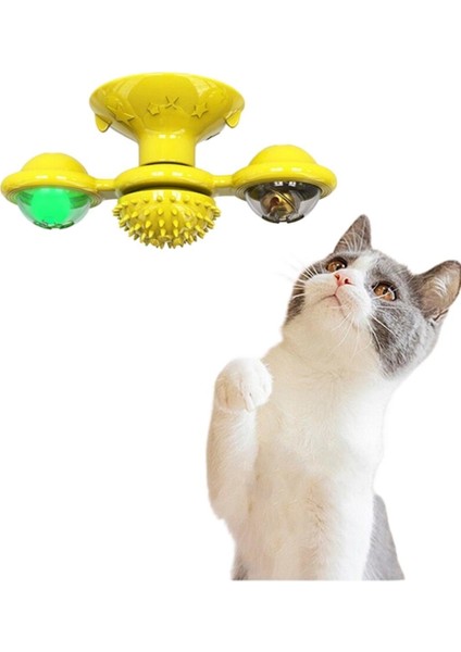 Vantuzlu Fırıldak Toplu Dönen Şeffaf Depo Tasarım Interaktif Kedi Oyuncağı fiyatları