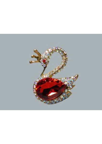 20 Adet Kuğu Metal Taşlı P1