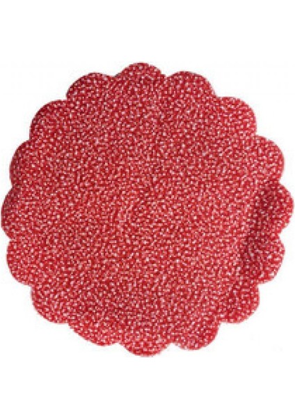 Organze Karlı 18CM Kırmızı P100