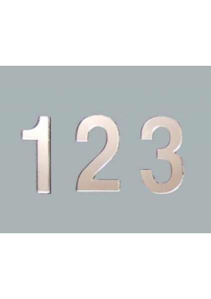Rakam Ayna Pleksi 4 Cm-1 Rakam Pk:10